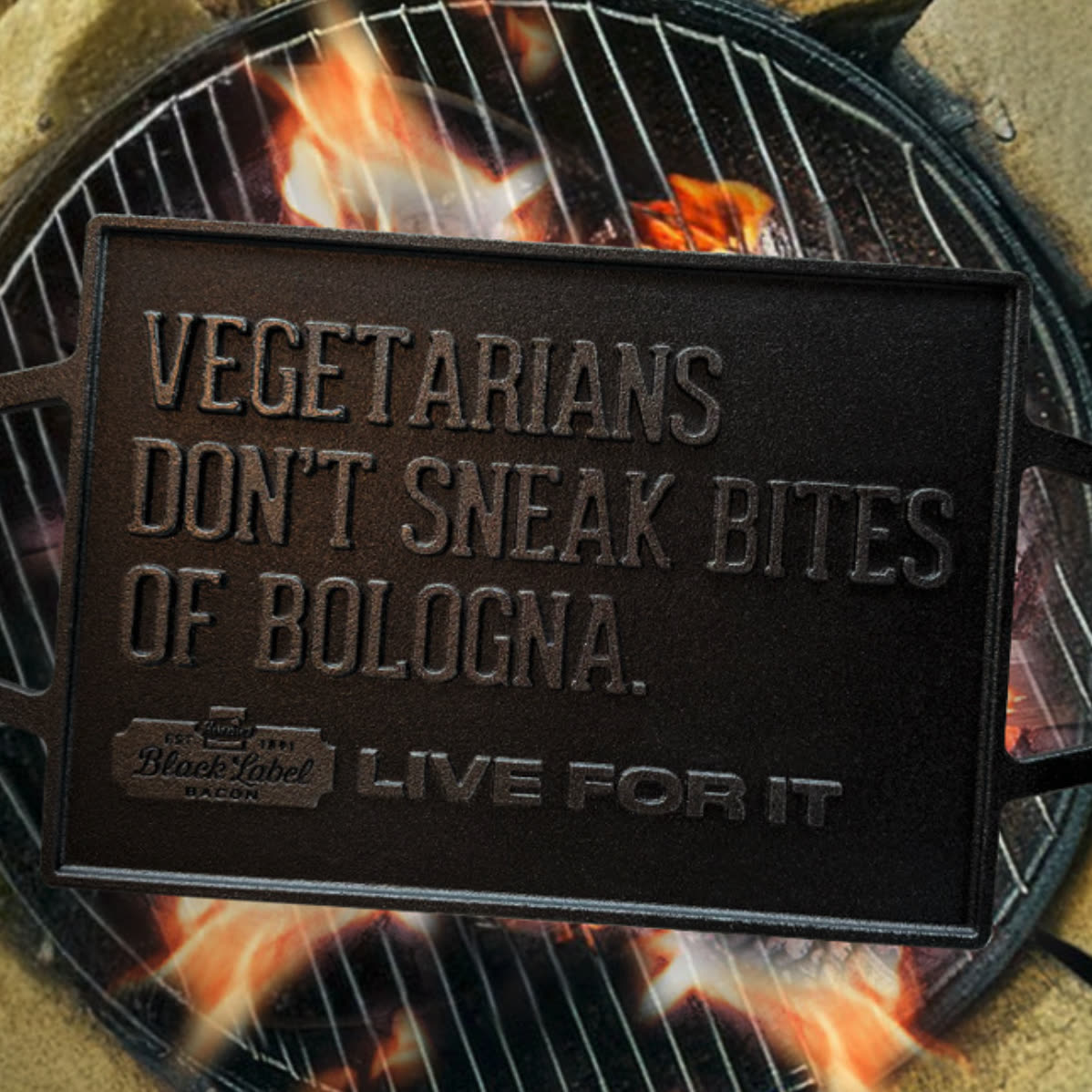 Black Label Bacon campaign still