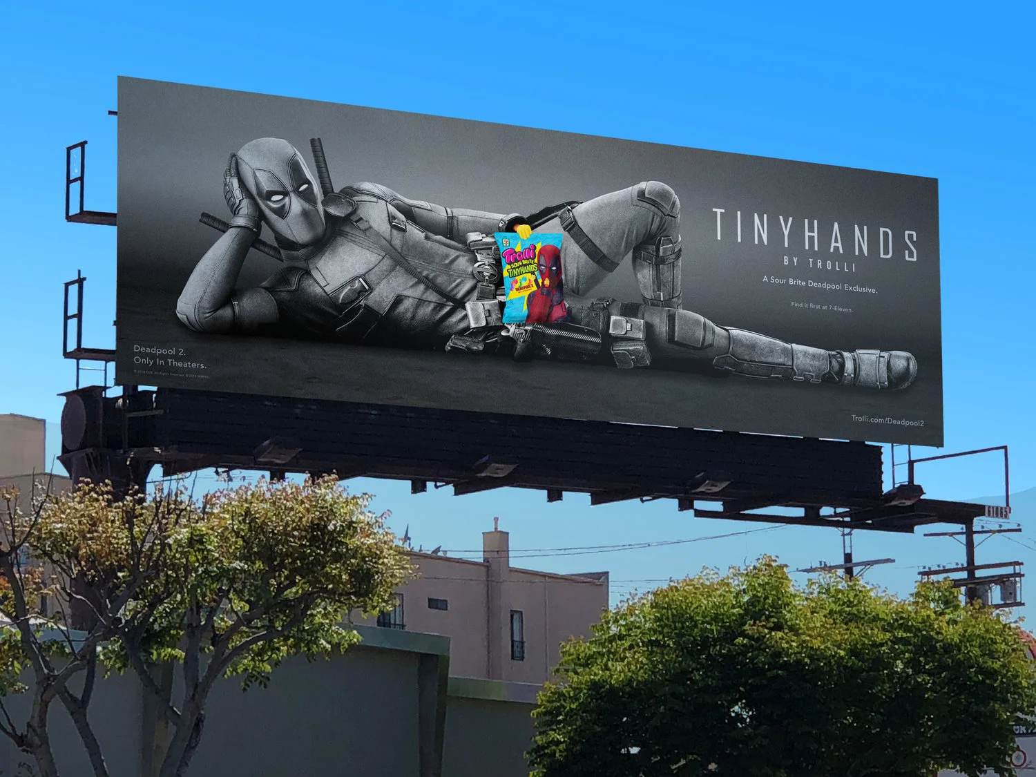 Deadpool outdoor poster — standing pose